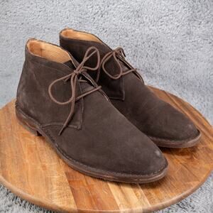 TRASK Brady Brown Suede Men’s Chukka Boot Size 11 M Excellent Condition